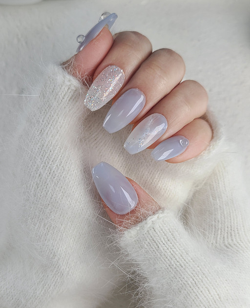 💗당일발송💗 물방울 시럽하늘 마블 수제네일팁🌿💧 | 아이디어스 💗당일발송💗 물방울 시럽하늘 마블 수제네일팁🌿💧