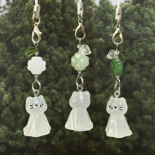 (클로버버전)네코 테루테루보즈 키링☁️ | 아이디어스 (클로버버전)네코 테루테루보즈 키링☁️