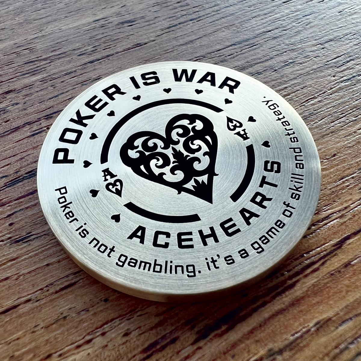 홀덤펍 칩프로텍터 황동 코인 칩키퍼 카지노용품 하트 | 아이디어스