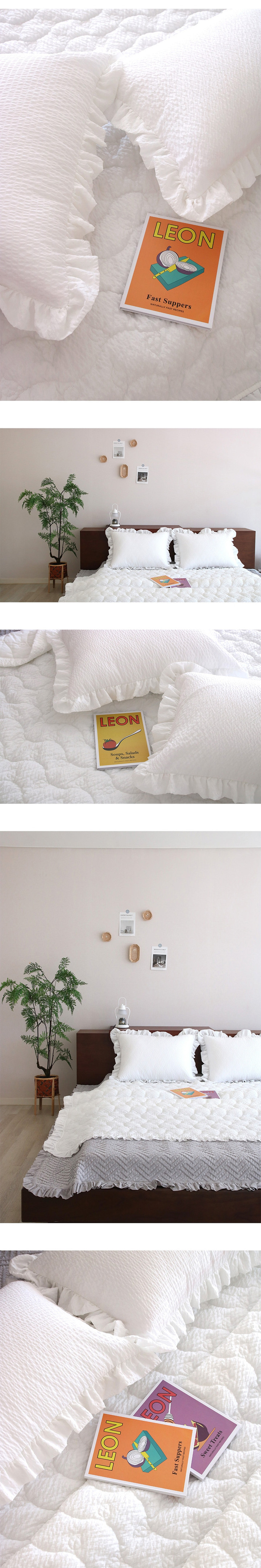 블랙라벨] 샤카 리플지 프릴 침구 (이불/베개 커버) | 아이디어스