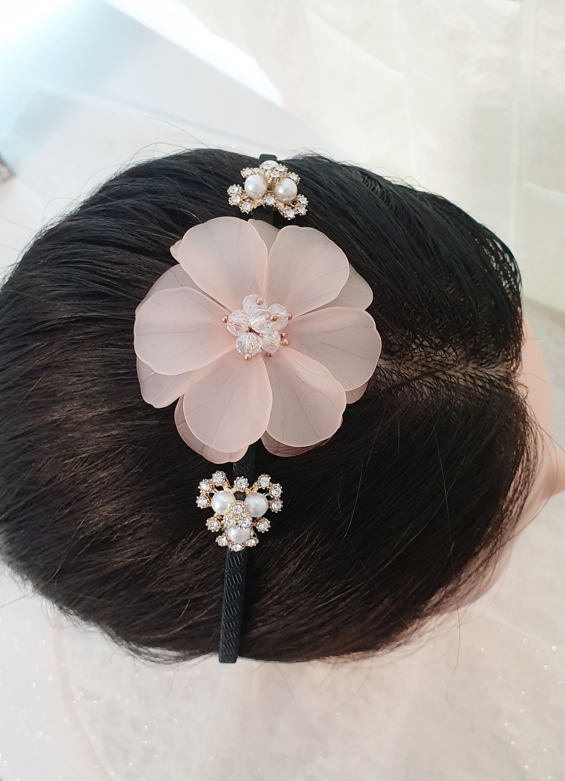 Handmade Korean Hanbok Hollyhock Headband