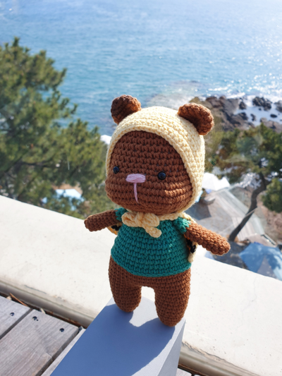 Puffy teddy bear crochet pattern