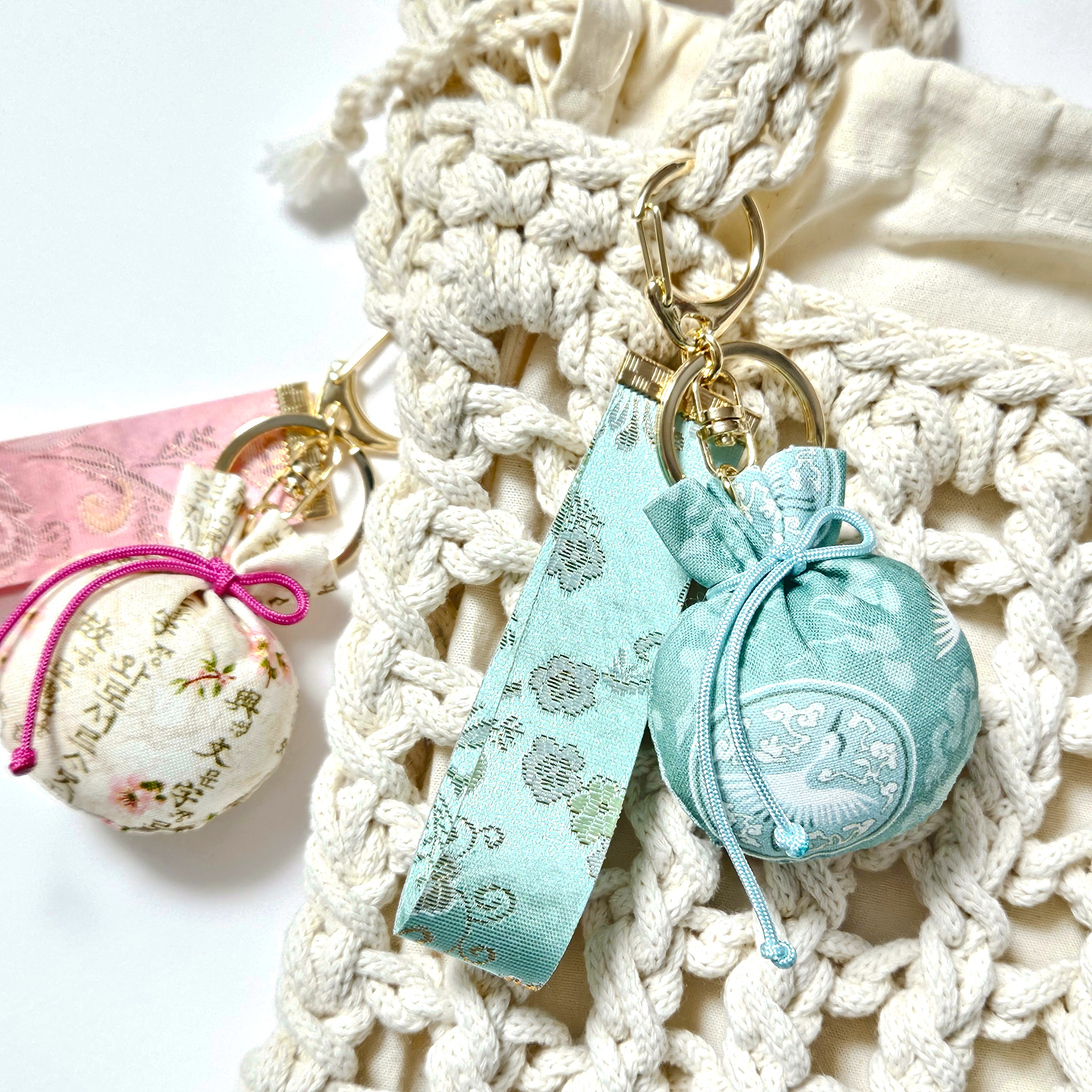 Traditional Lucky Pouch Handmade Keyring 1pc