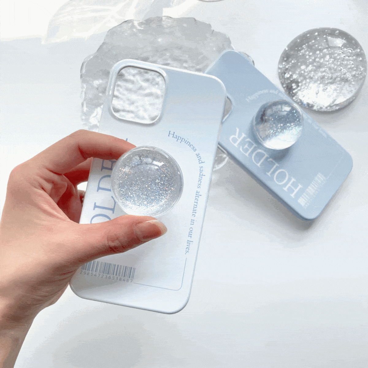 Z플립7/폴드/아이폰16/갤럭시 글리터 아크릴톡 케이스 | 아이디어스