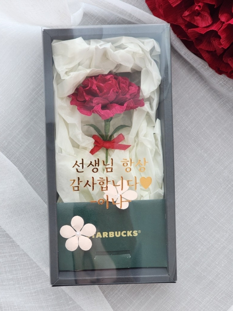 페이퍼플라워⚘카네이션 메시지 용돈박스 | 아이디어스