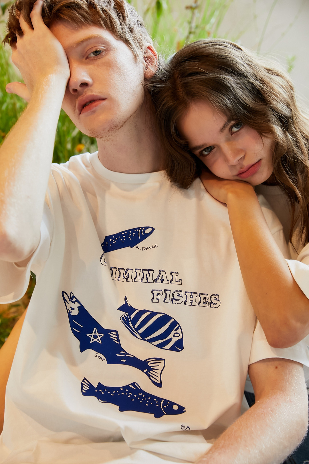[GreyViLLain] Criminal Fish Tee_White | idus