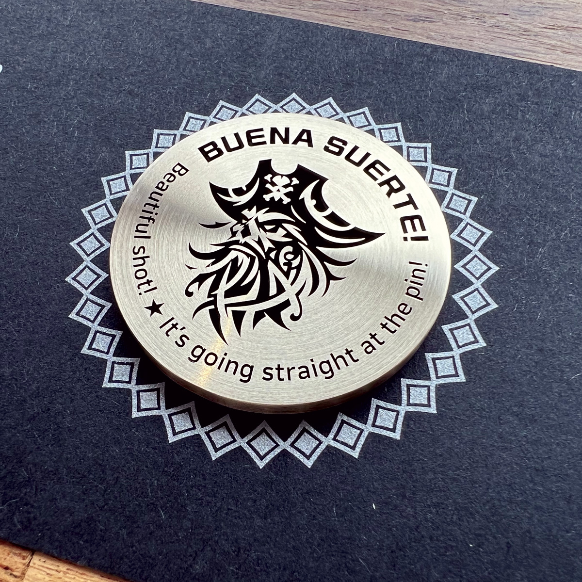 해적 일러스트 황동 골프 코인 볼마커 40mm | 아이디어스