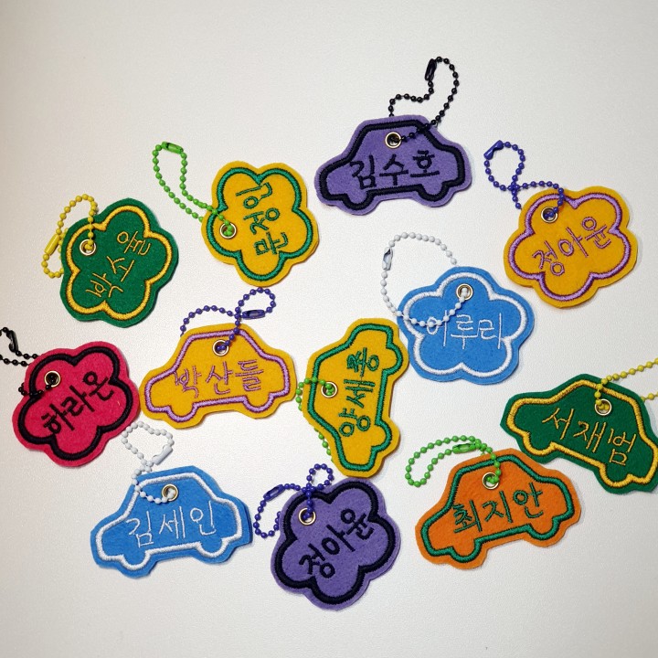 Nap blanket bag name tag
