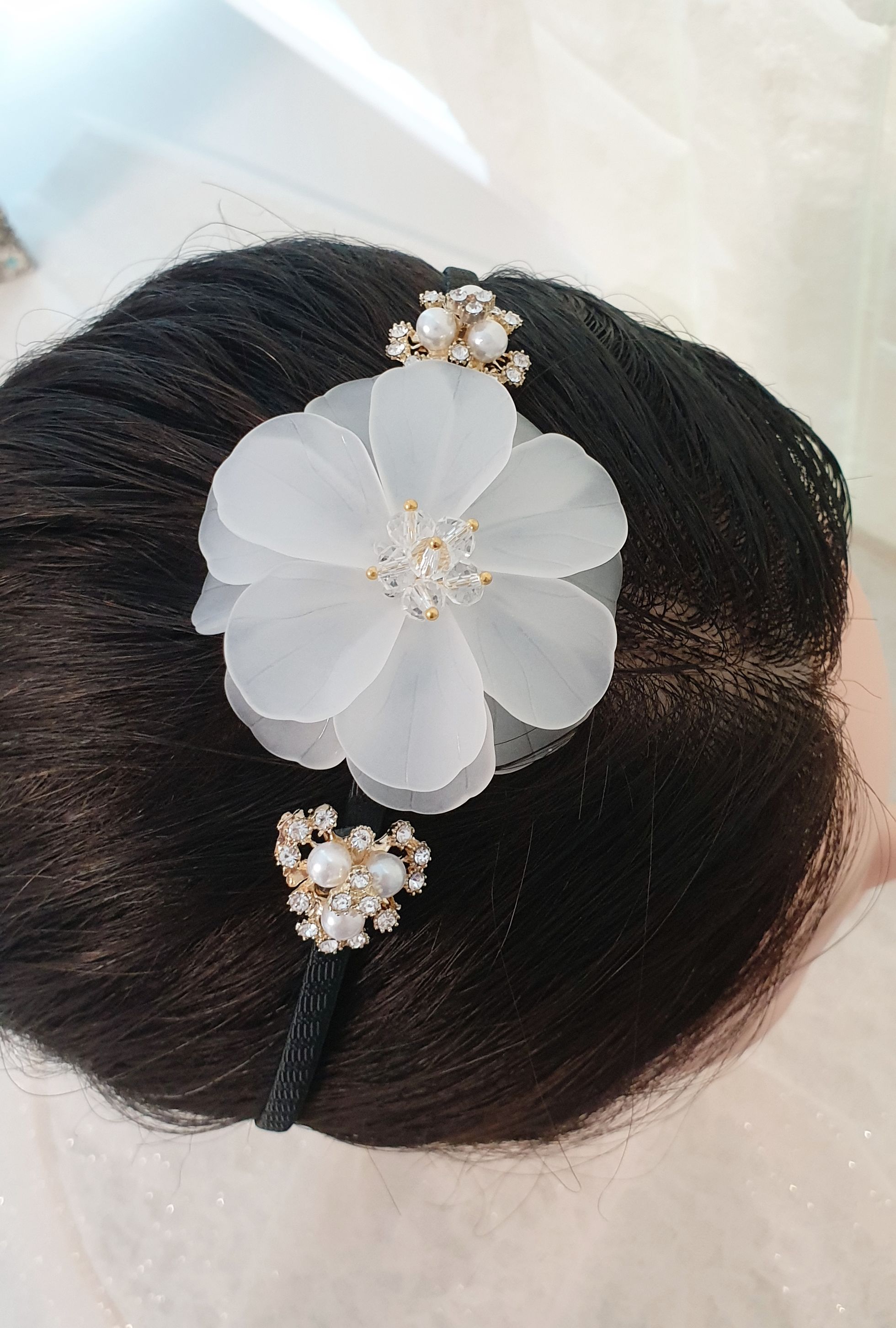 Handmade Korean Hanbok Hollyhock Headband