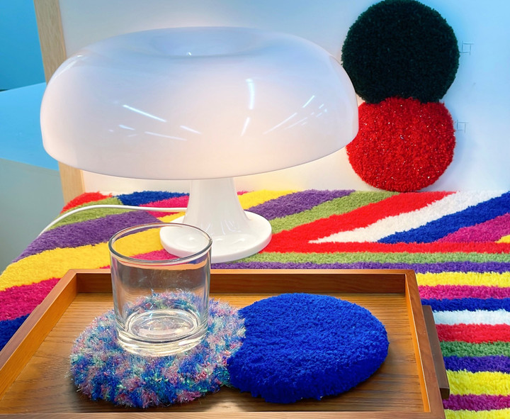 동그라미 미니러그-블루(CIRCLE MINI RUG) | 아이디어스