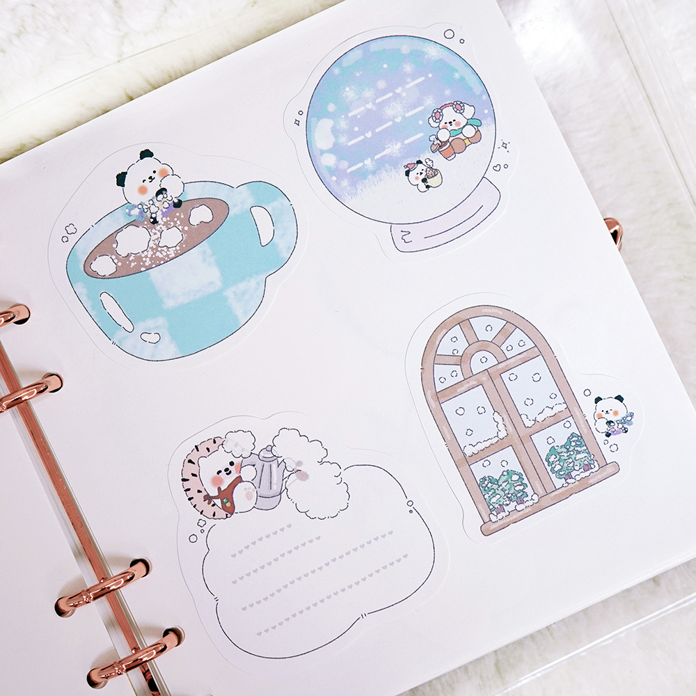 Winter line sticker pack | idus