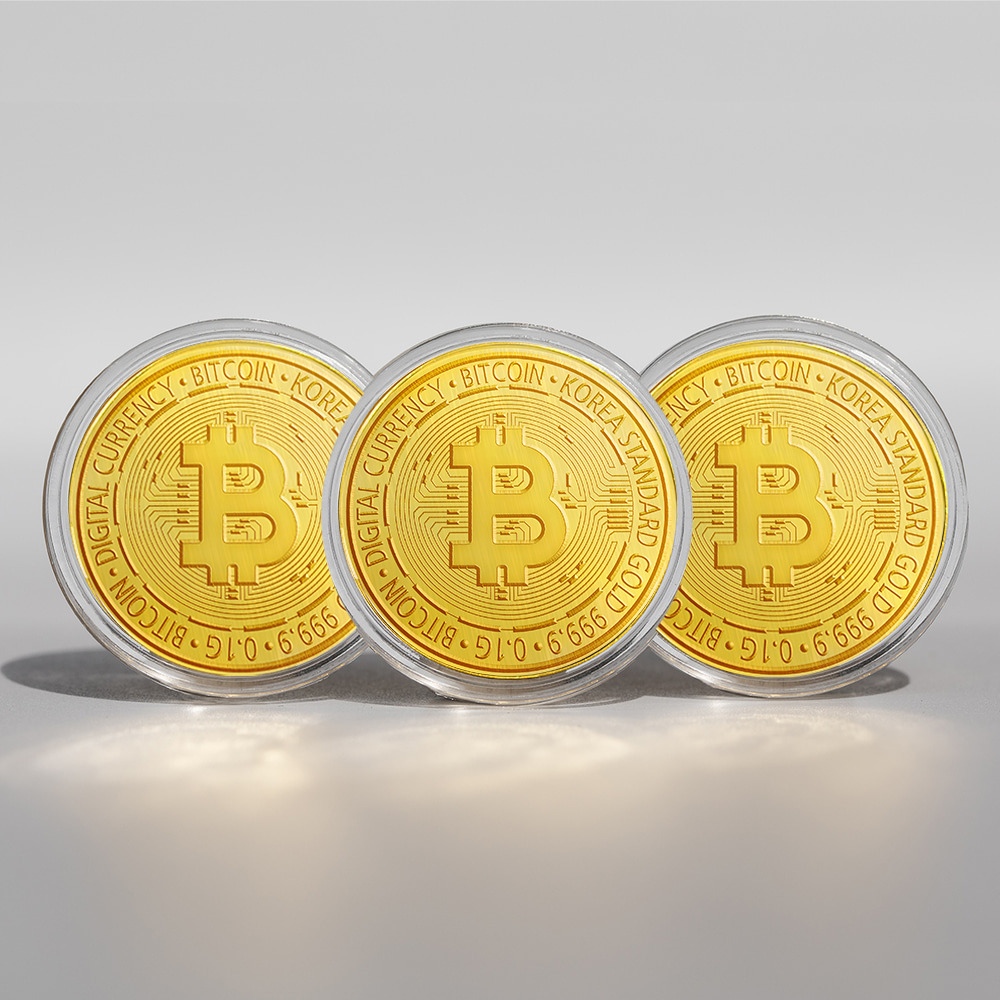 한국표준금거래소] 24K 순금 비트코인 0.1g 키링 | 아이디어스