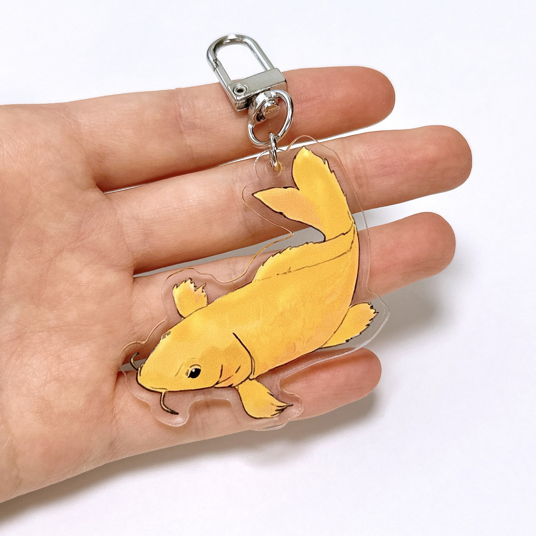 Fish Keyring Fish keyring/Fishing keyring | idus