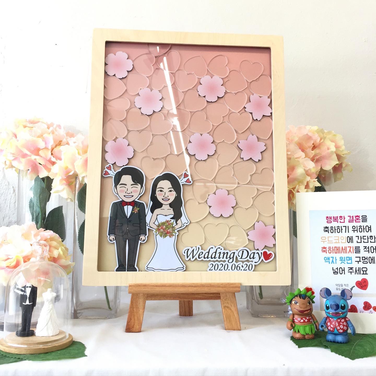 캐리커쳐 코인방명록(웨딩&커플 등) | 아이디어스