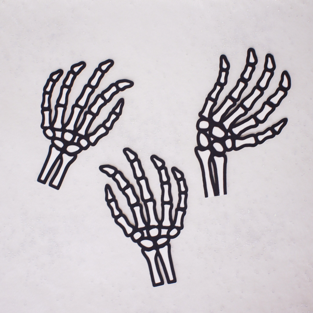Halloween Skull Hand Topper