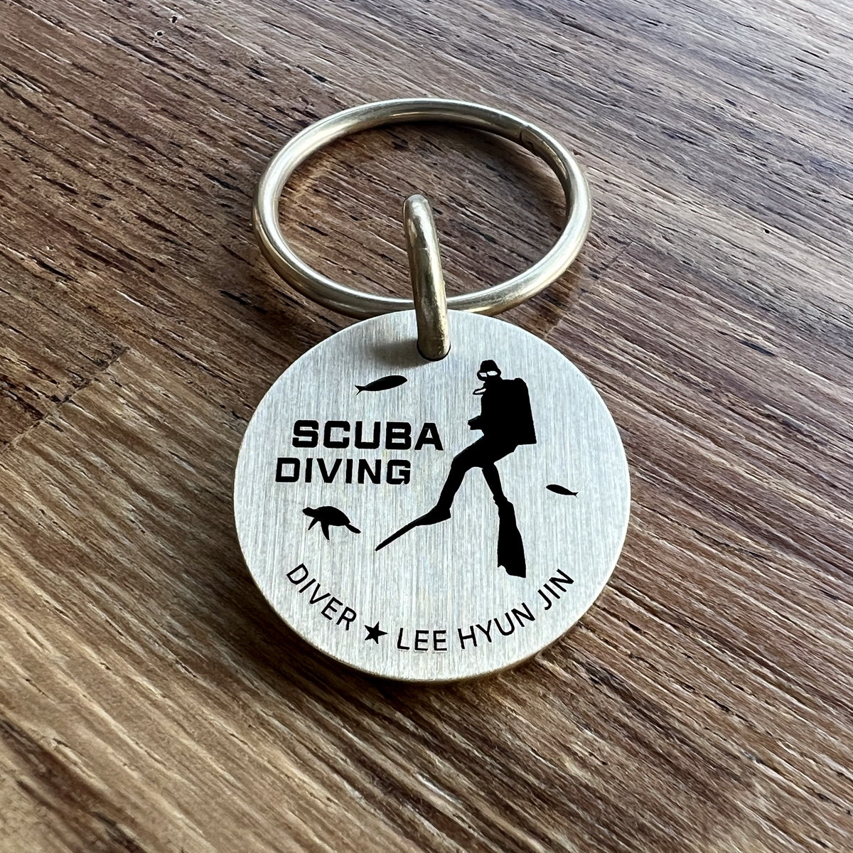 스쿠버다이빙 황동 코인 키링(레이저 각인)6탄 | 아이디어스