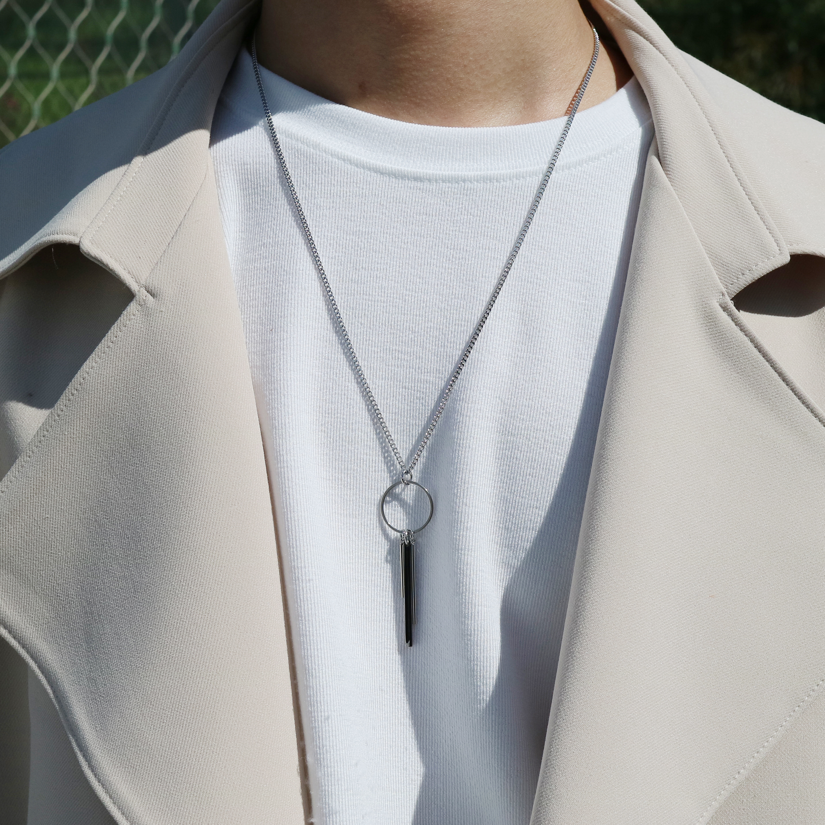 당일 발송] 남자 목걸이 스틱 사각 써지컬 스틸 | 아이디어스