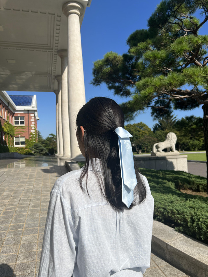 [한복 업사이클링]간편한 한손 댕기 머리끈 | 아이디어스