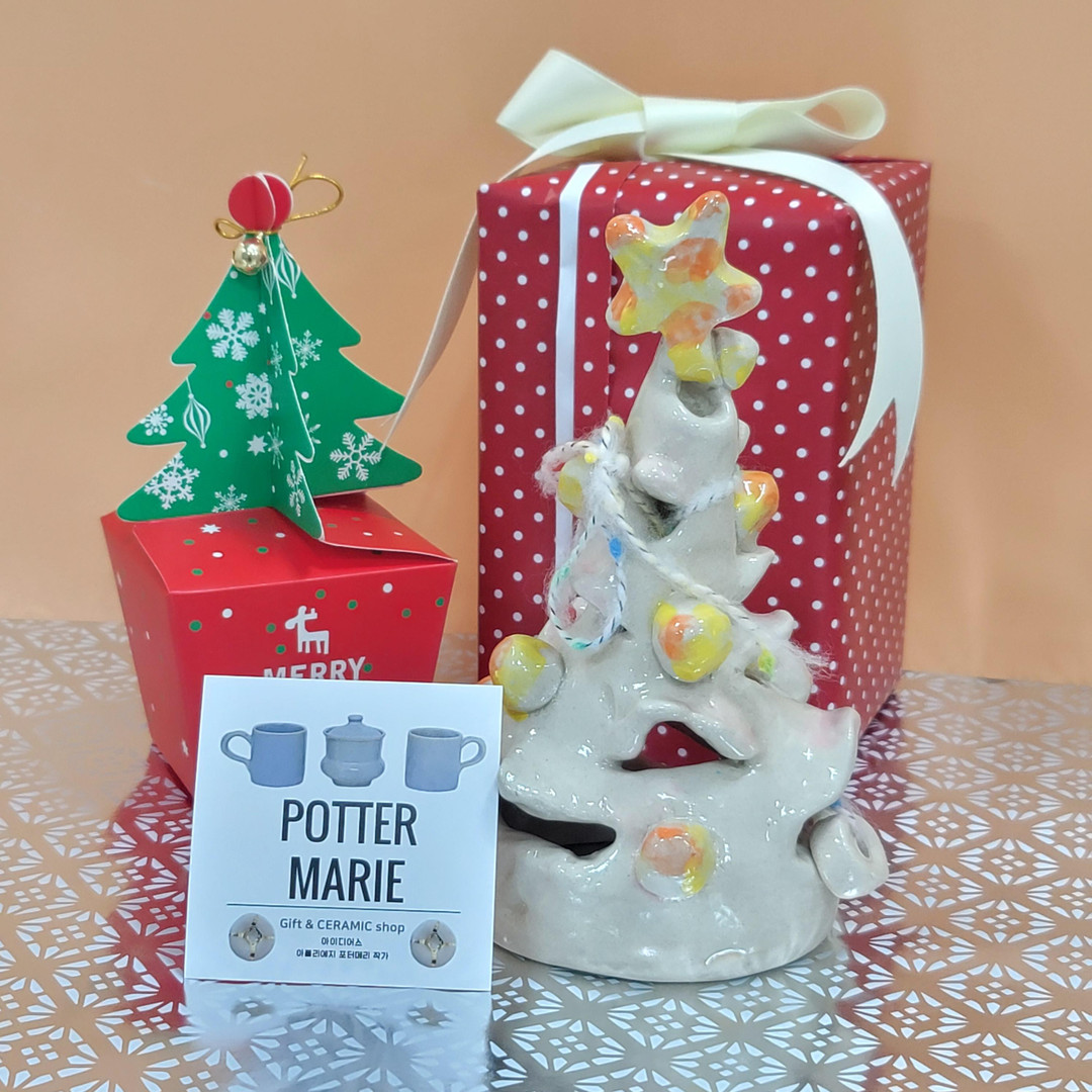 Christmas tree handbell pottery 1 out of 7