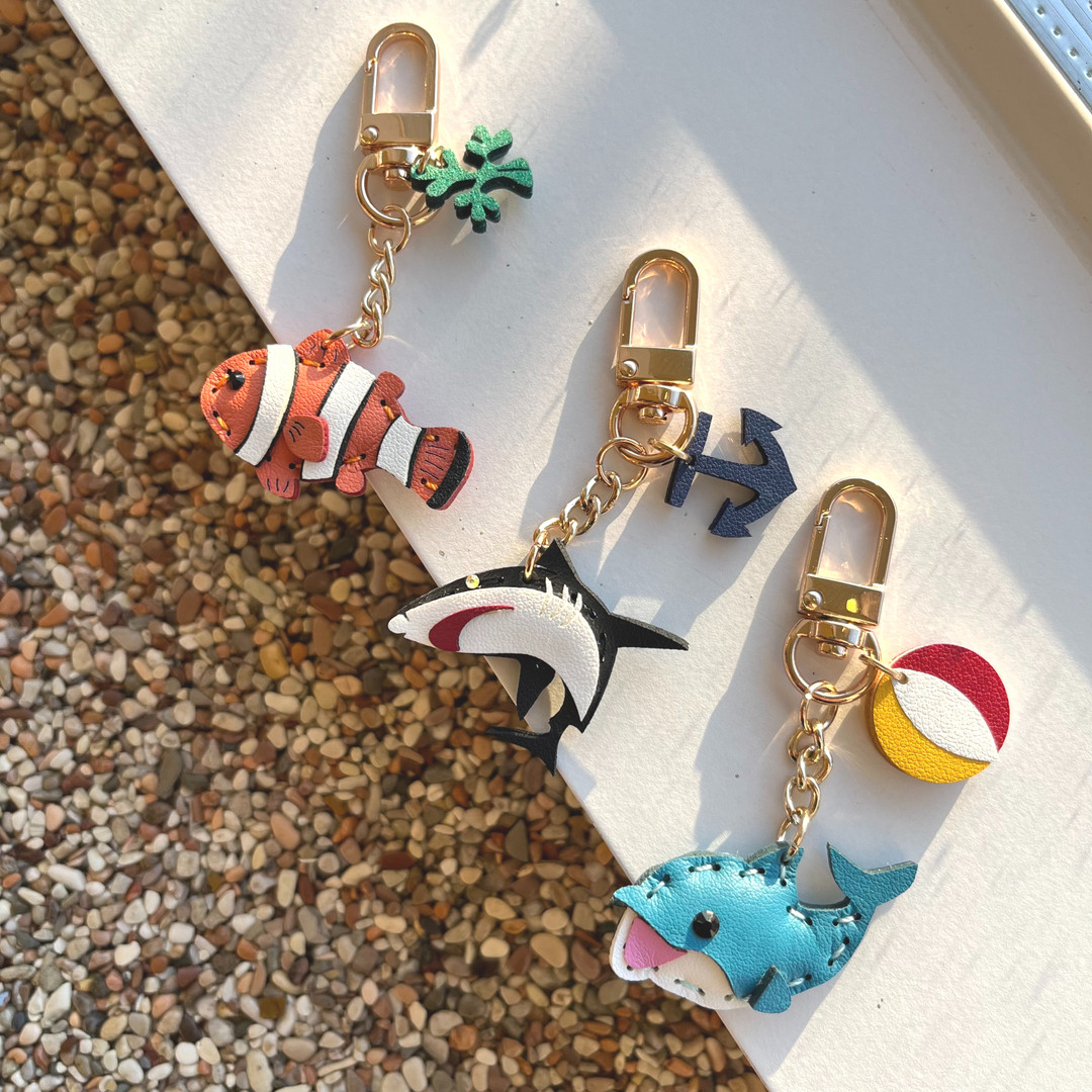 [The Handdam] Marine Animal 100% Handmade Key Ring 9 Kinds | idus