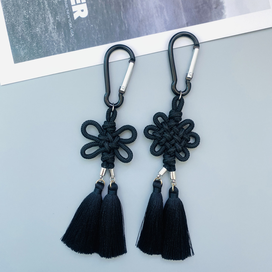 [Key ring] Korean knot accessories“Black noir” | idus