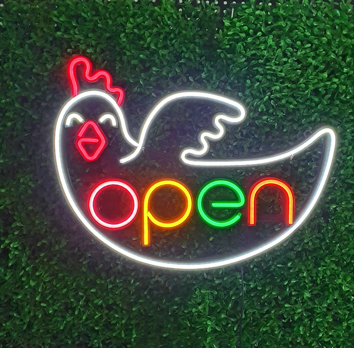 LED네온 네온사인 치킨 꼬꼬닭 OPEN 개업선물 굿 | 아이디어스