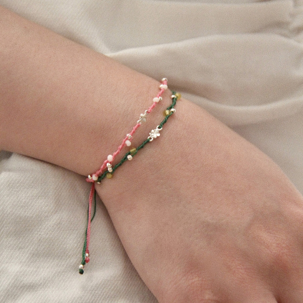 Same Mind (5color) / handmade thread wish bracelet