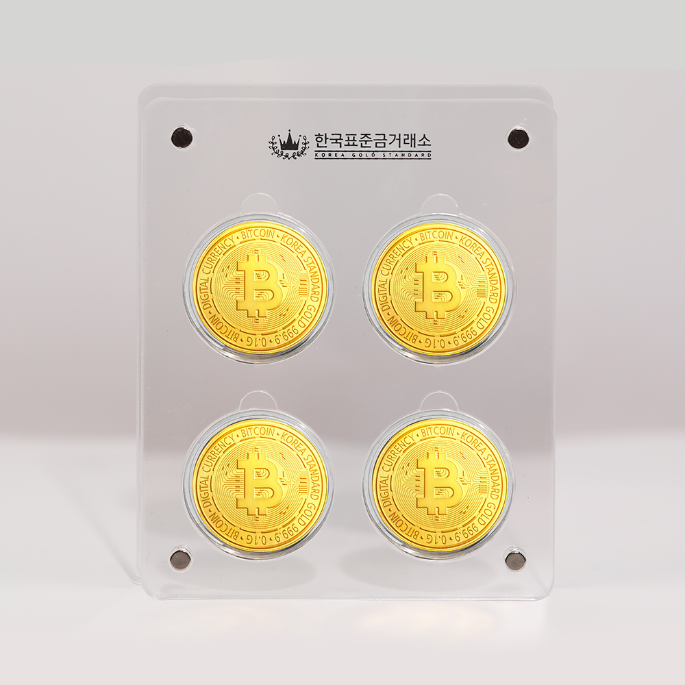 한국표준금거래소] 24K 순금 비트코인 0.1g 키링 | 아이디어스