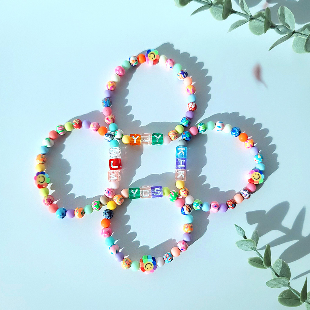 [1+1] Alphabet Beads Bracelet