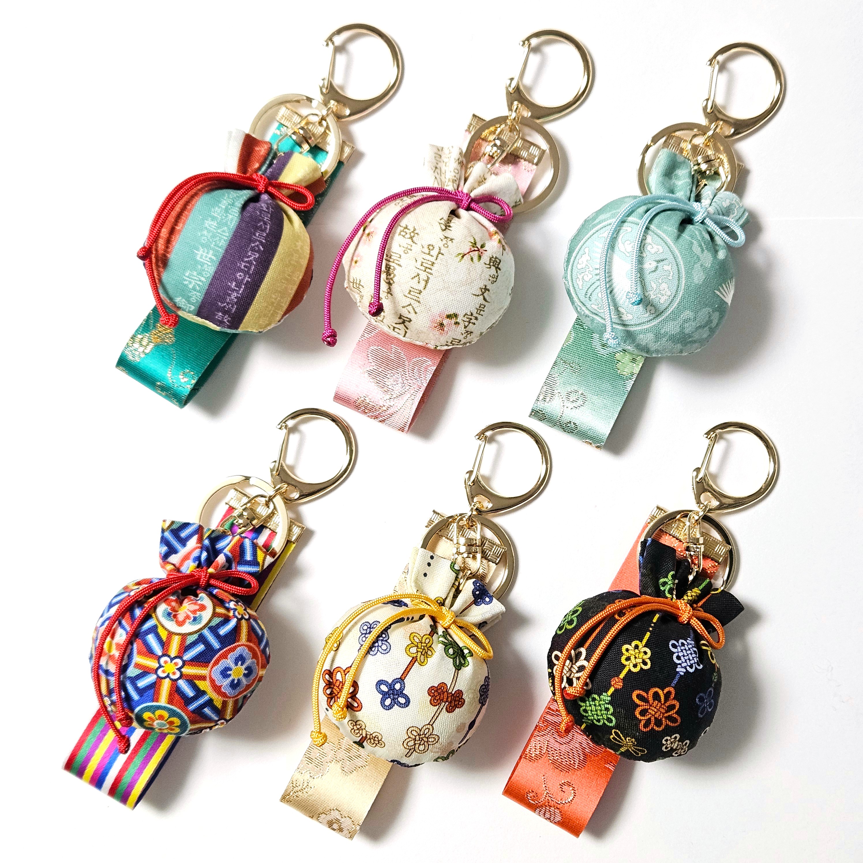 Traditional Lucky Pouch Handmade Keyring 1pc