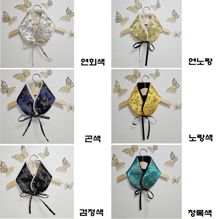 화사한 한복원단 볼끼 양털귀도리 설빔 전통 한복귀마개 | 아이디어스