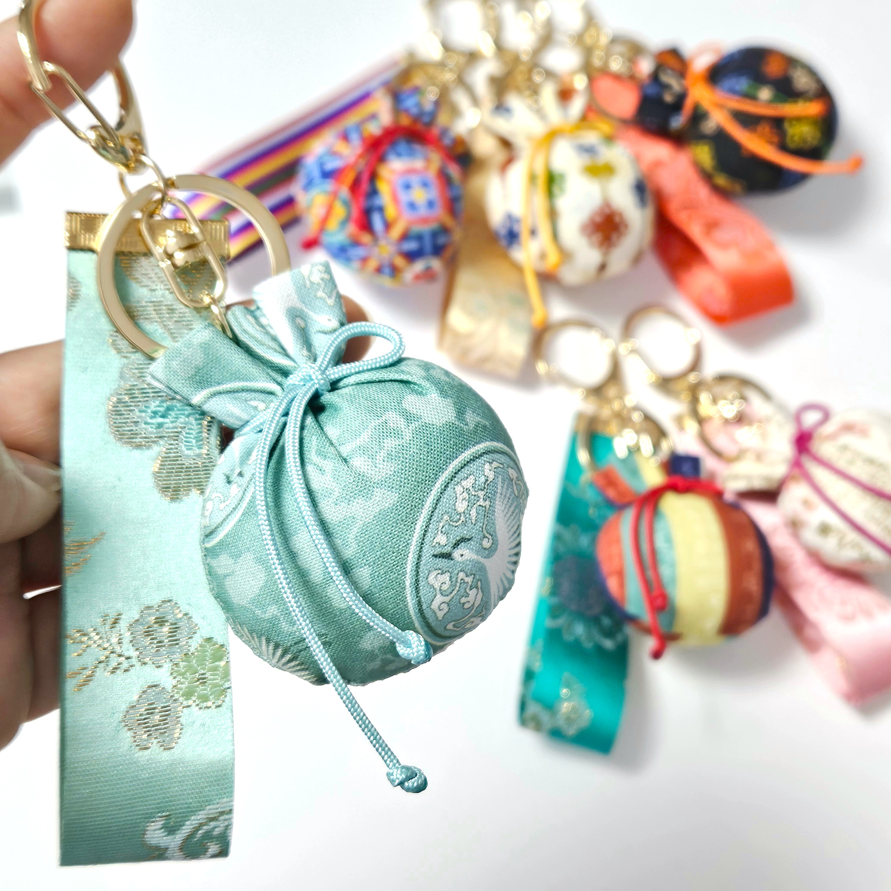 Traditional Lucky Pouch Handmade Keyring 1pc