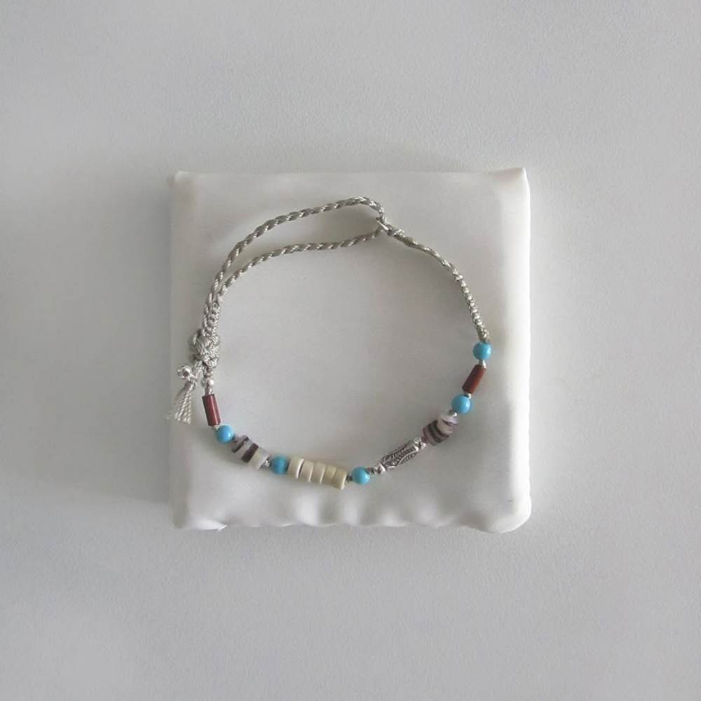 So called (6color) / handmade gemstone thread wish bracelet | idus