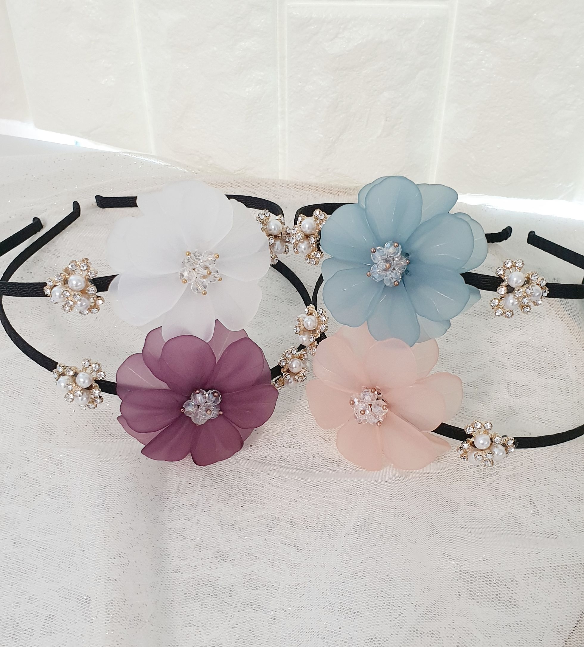 Handmade Korean Hanbok Hollyhock Headband