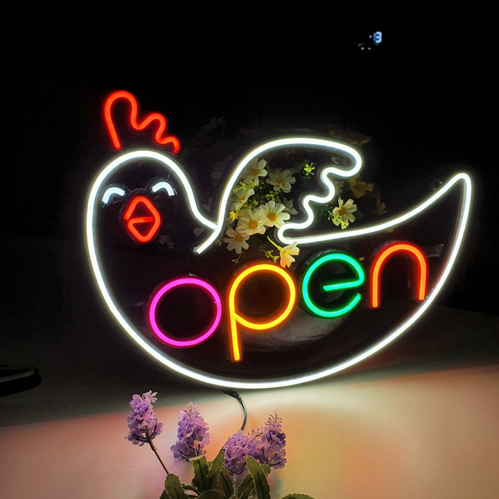 LED네온 네온사인 치킨 꼬꼬닭 OPEN 개업선물 굿 | 아이디어스