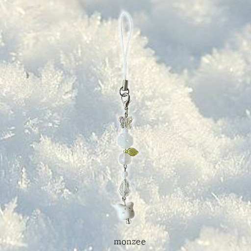 Snowball Rabbit Keyringdoll snow rabbit keyring 🐇 눈토끼키링 | 아이디어스