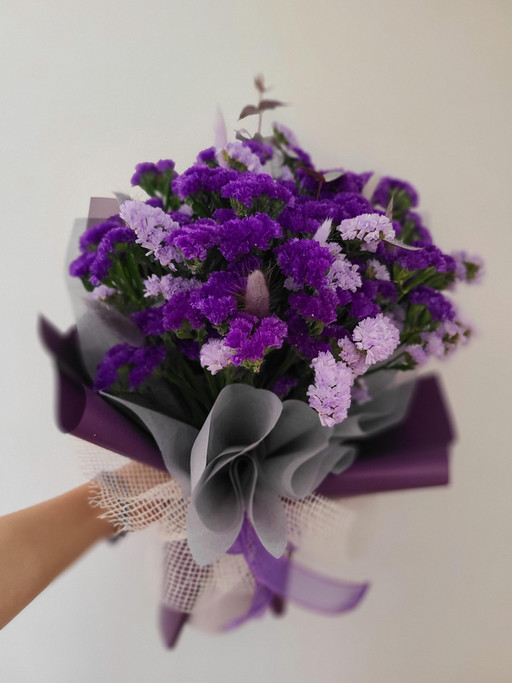 💜보라감성💜생화 스타티스(스타치스)꽃다발(퍼플) | 아이디어스