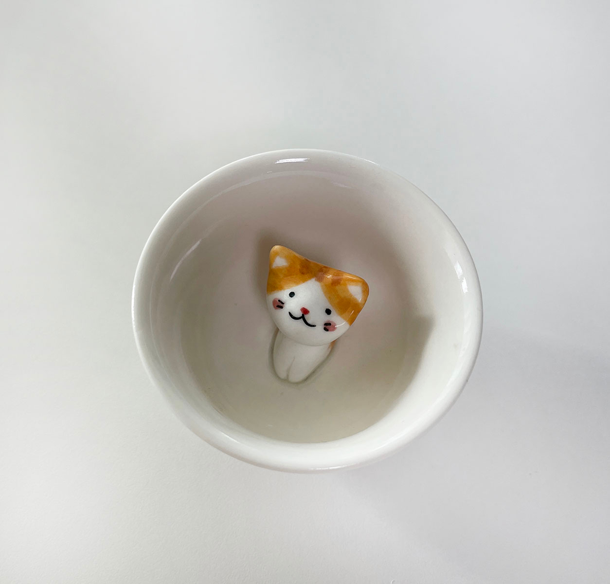 도자기 술잔 고양이 소주잔 찻잔 특이한소주잔 집들이선물 | 아이디어스