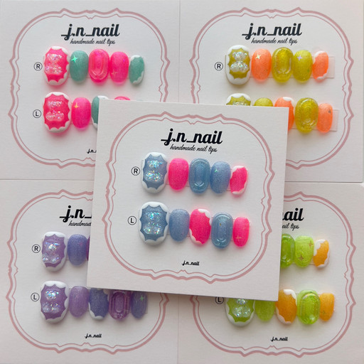달콤베어 곰돌이 수제네일팁(5color)🧸 | 아이디어스 달콤베어 곰돌이 수제네일팁(5color)🧸