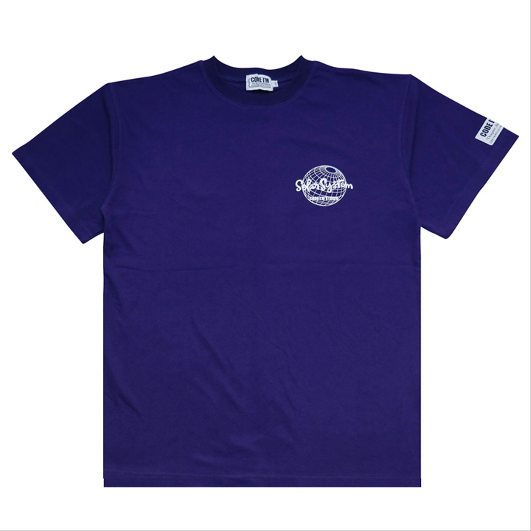 Astronaut Printing Overfit Short Sleeve T-Shirt Purple