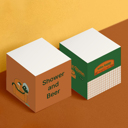 🧡레트로 감성 데스크테리어💚큐브 점착 떡메모지 | 아이디어스 🧡레트로 감성 데스크테리어💚큐브 점착 떡메모지