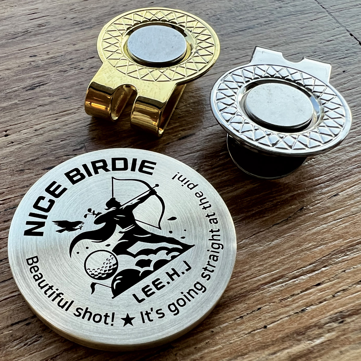 나이스 버디 황동 골프 30mm 코인 자석클립 볼마커 | 아이디어스