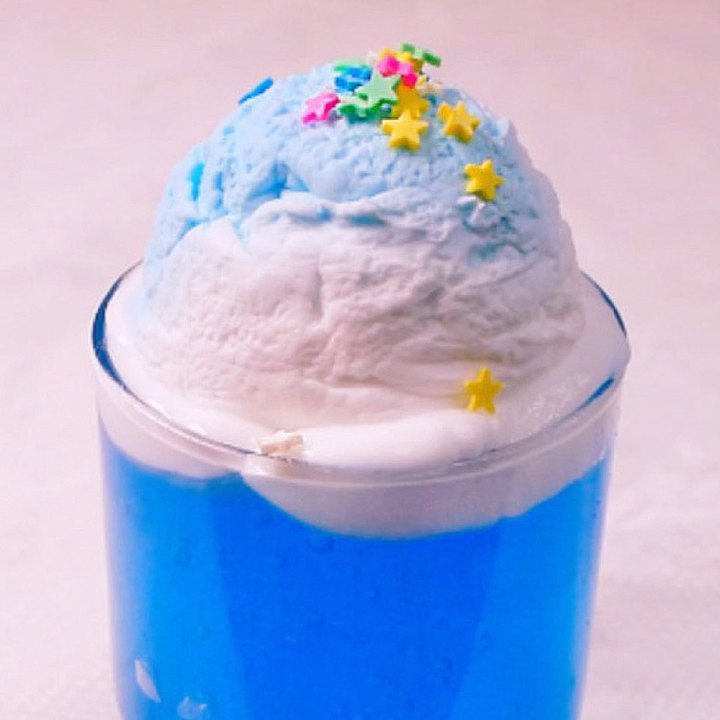 💙소다펀치🍦물젤리클리어슬라임 + 생크림 슬라임 | 아이디어스