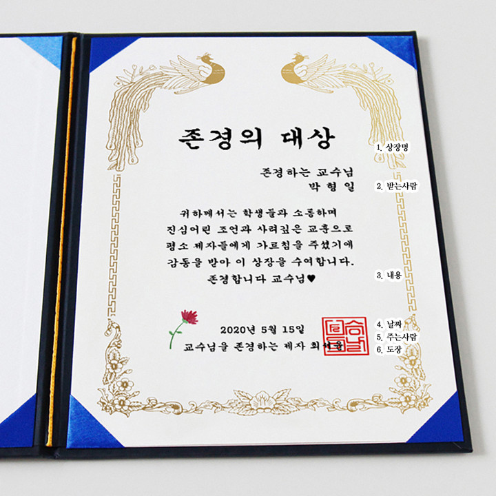 오늘출발🌈선생님 생신생일 이벤트 카네이션 상장 감사장 | 아이디어스