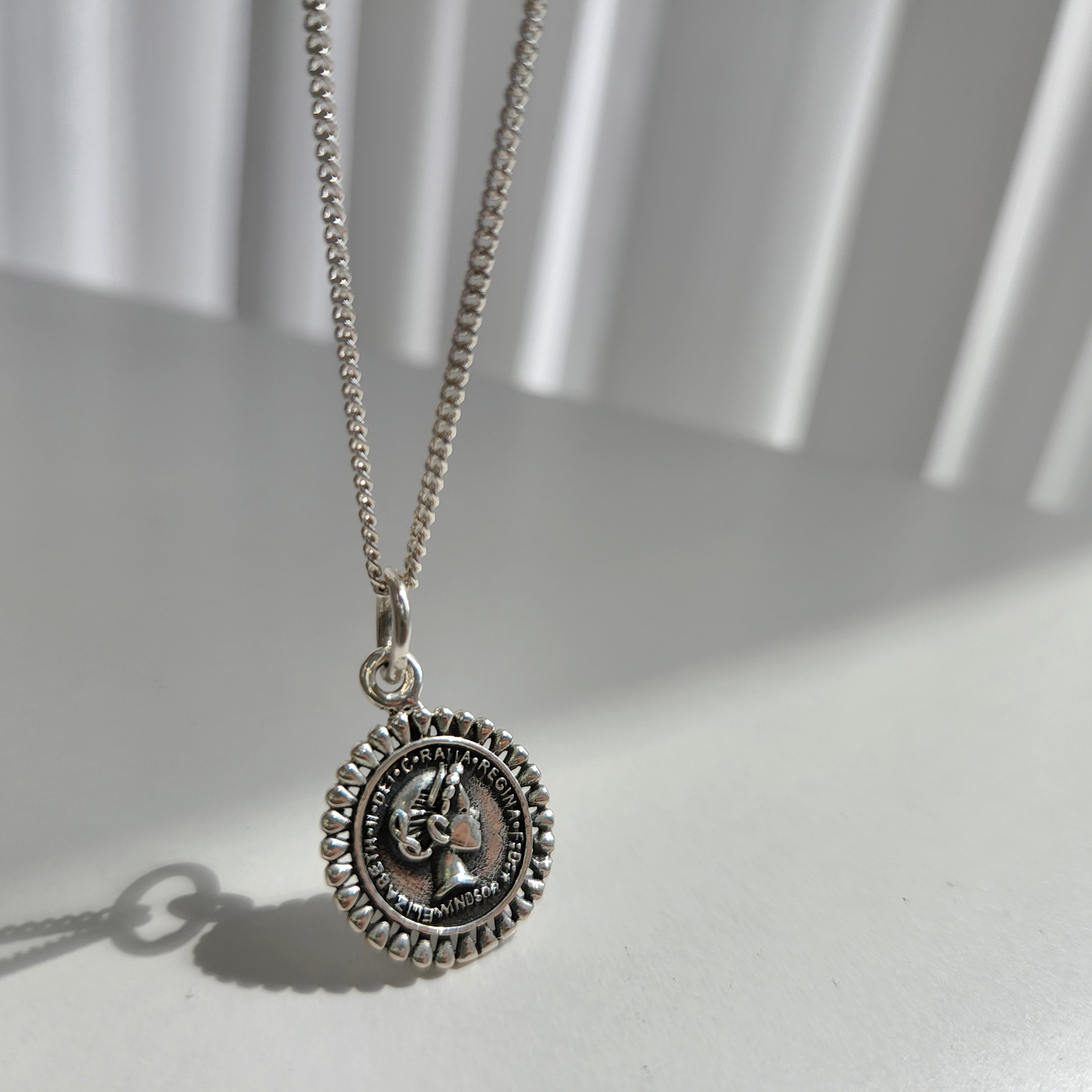 925 빈티지 은 코인목걸이 / 양면팬던트 | 아이디어스