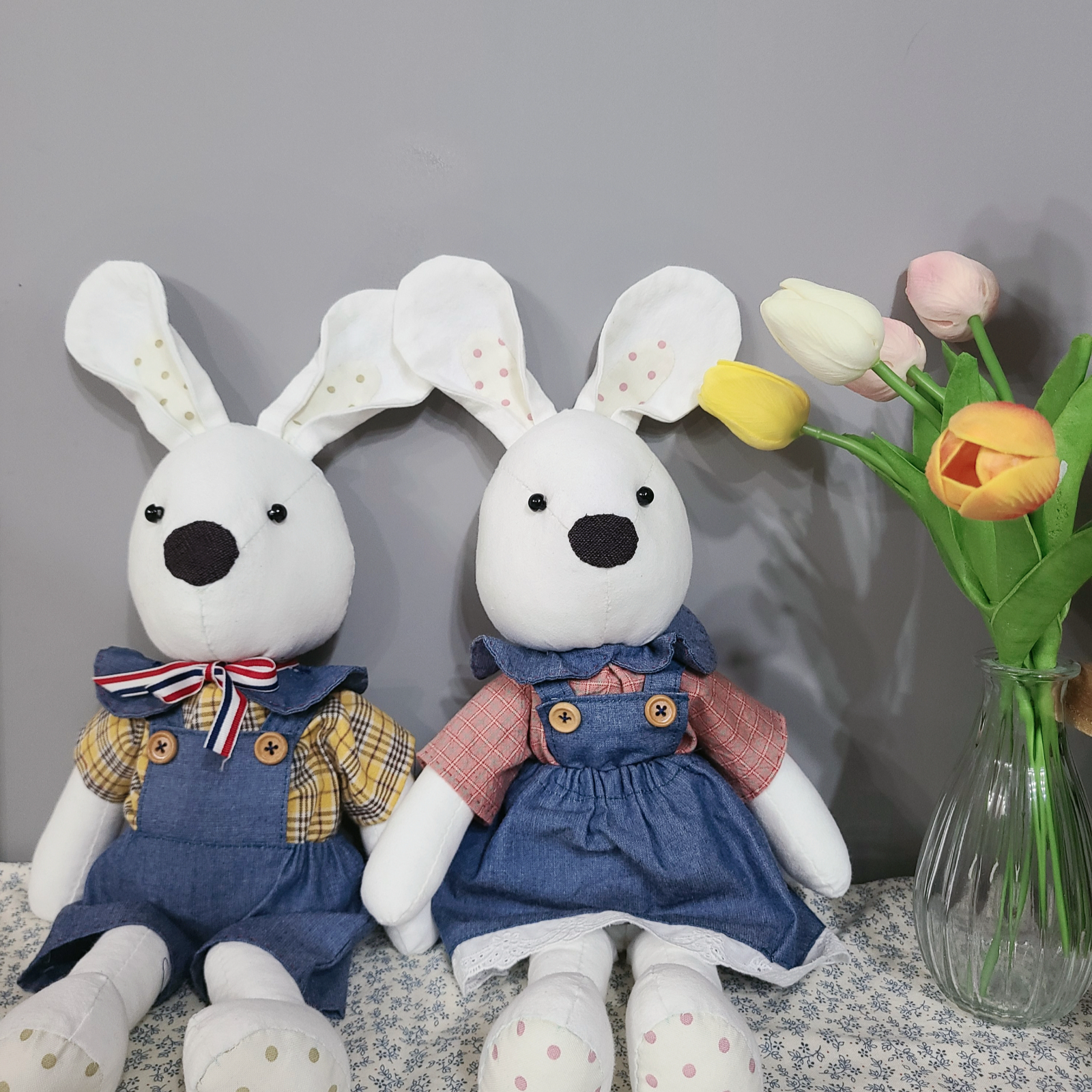 🐰귀염뽀짝 토끼커플 애착인형🐰💕 🎁 아기선물 | 아이디어스