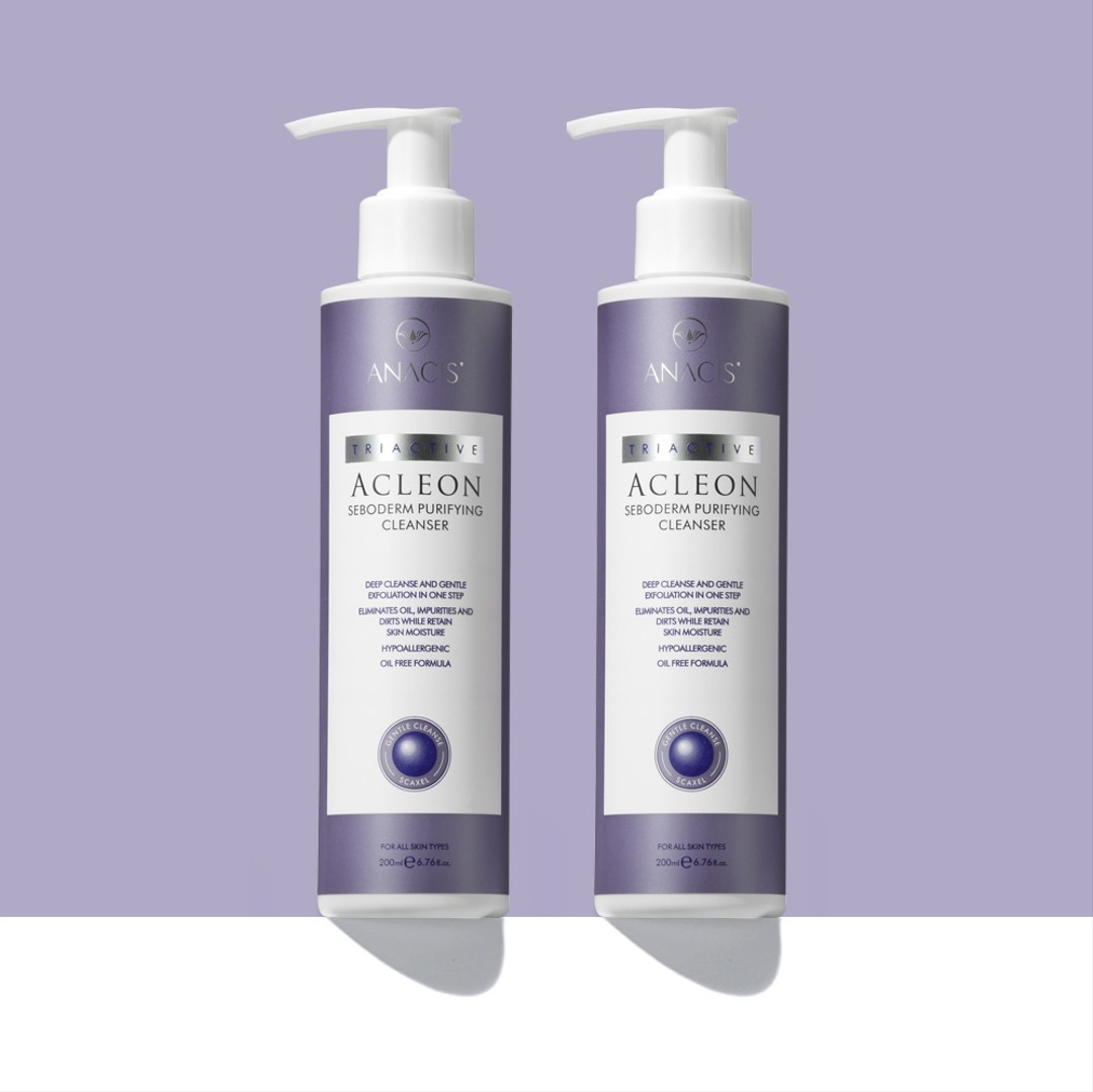 Acleon Purifying Cleansing Gel 200ml + 200ml Acne Cleanser for oily ...