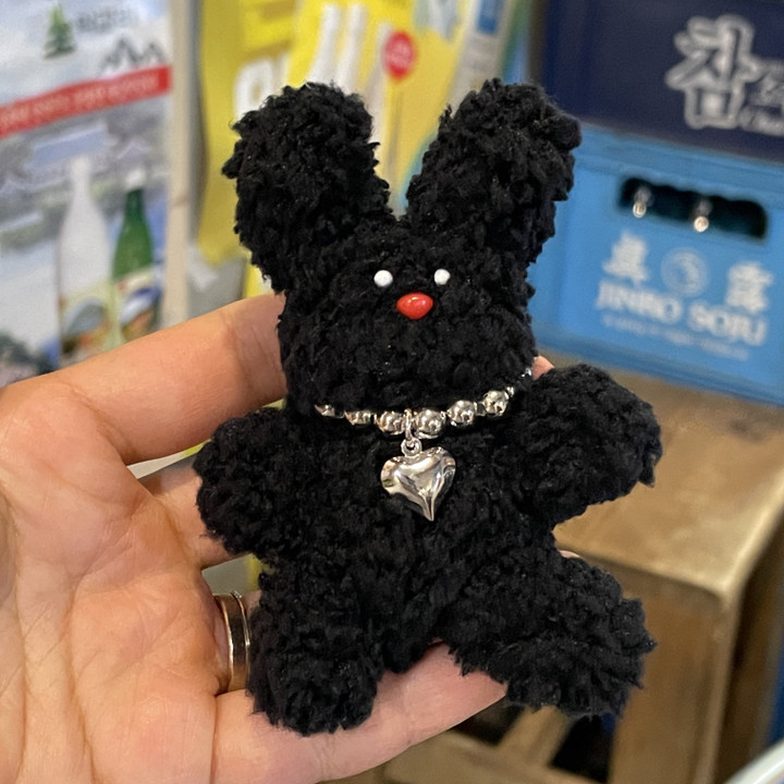 우직한 볼퉁퉁 토끼 모루인형 모루키링 | 아이디어스