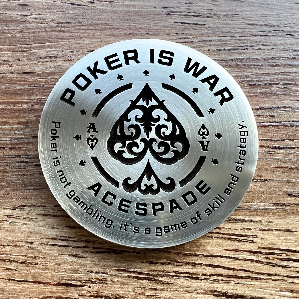 홀덤펍 칩프로텍터 황동 코인 칩키퍼 카지노용품 스페이드 | 아이디어스