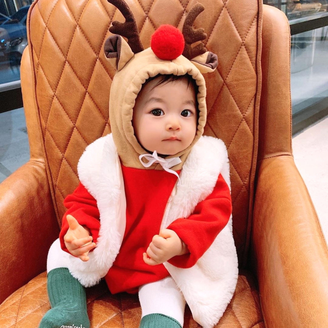 Christmas Fleece Baby Suit & Reindeer Costume